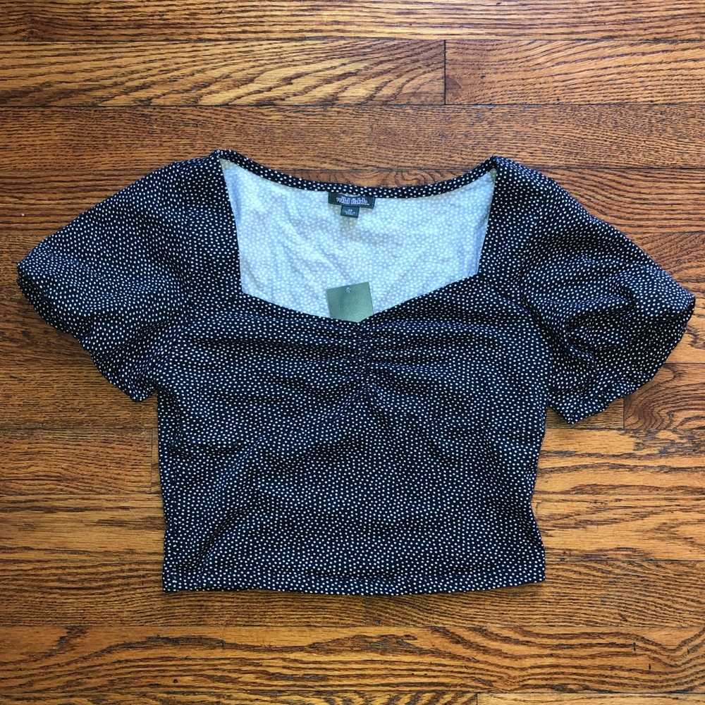 NWT Wild Fable Polka Dot Crop Top